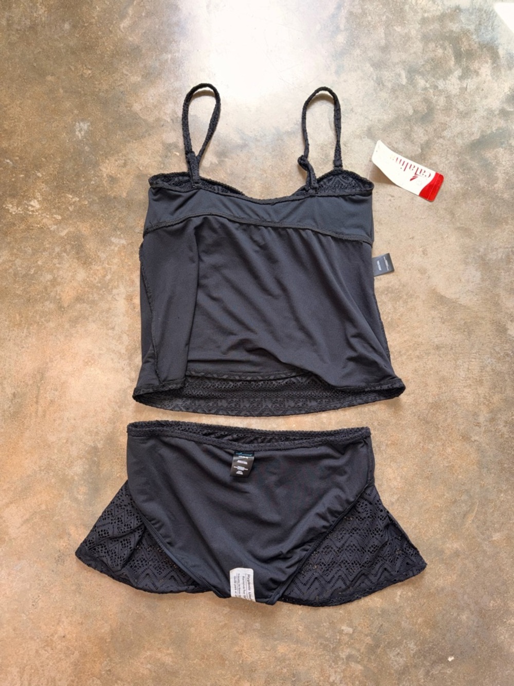 NWT - Catalina Black Tankini with Skirt - Size L - Picture 9 of 11